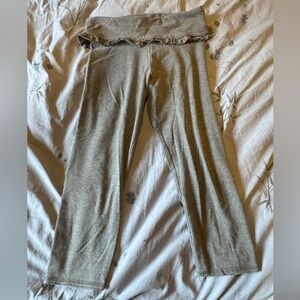 Free People x SoLow foldover frill leggings in gray